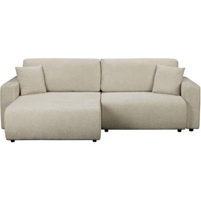 Ecksofa OTTO HOME "TILLIE L-Form, 229 cm - OTTO. Verlässliche Qualität.", beige, B:229cm H:80cm T:58cm, Sofas, Ecksofa, Schlaffunktion (132/194), Bettkasten, Struktur-Bezug
