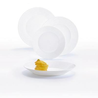 Luminarc Harena Opal Geschirr 18 Stücke - 6 Personen Weiß