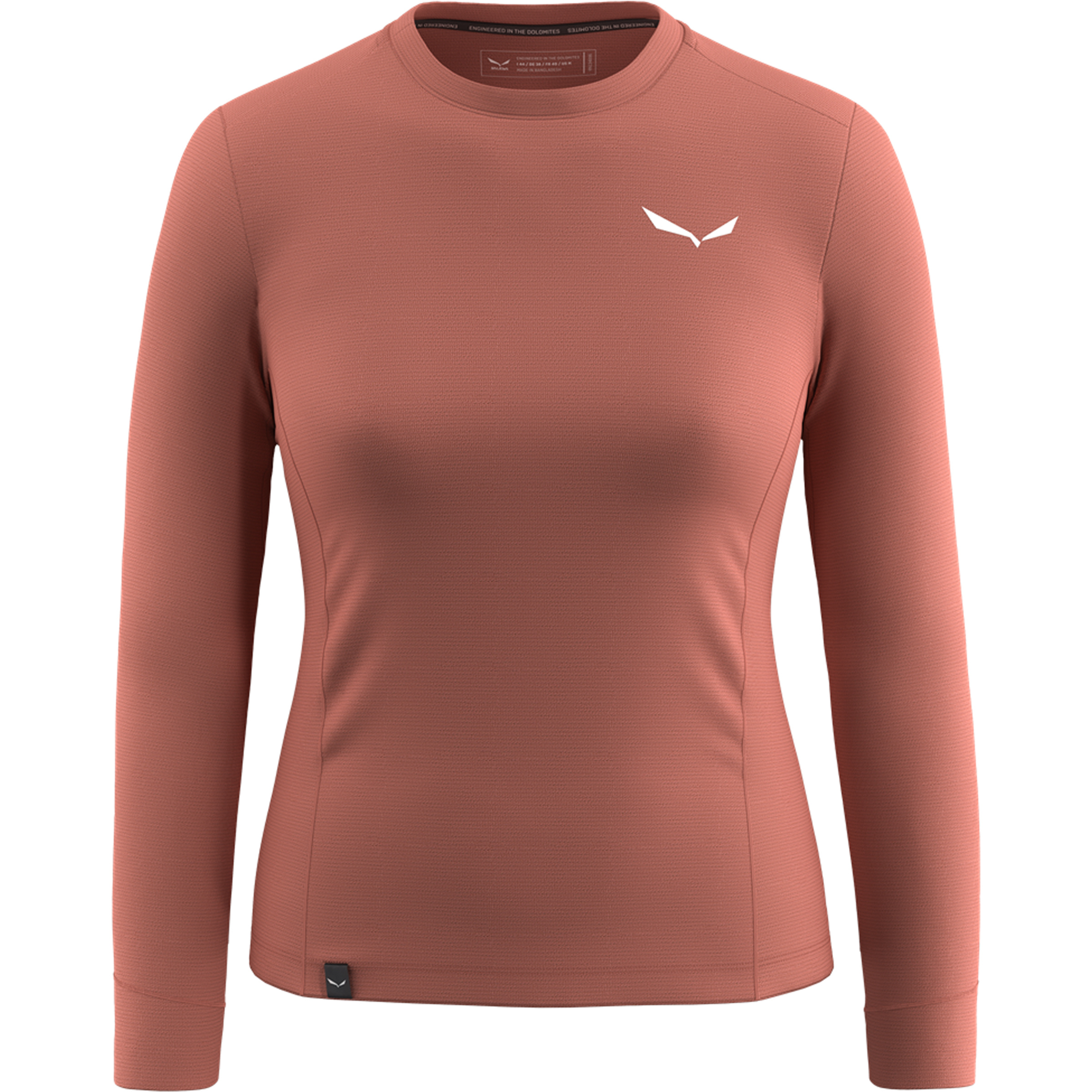 Salewa Puez Dry Damen Longsleeves braun Größe M Trekking Lyocell (Tencel)