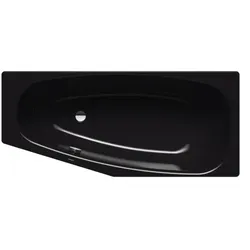 Kaldewei Mini Badewanne links 224800013701 157x75/50cm, Perl-Effekt, schwarz
