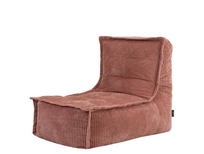 Icon Dolce Cord Sitzsack-Liege mit Füllung, Rosa In Deutschland Hergestellt, Sitzsack Erwachsene, Flauschiger Cordstoff, Riesen Sitzsack für Schlafzimmer und Wohnzimmer