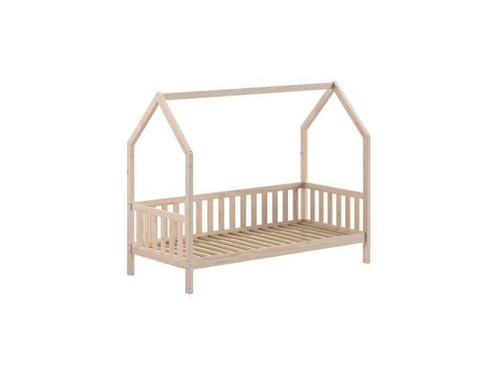 Furnlux Hausbett Cabane Beige 98x208x169 cm, Holz, Babymöbel & Kindermöbel, Kinderzimmer & Jugendzimmer, Kinderbetten, Spielbetten