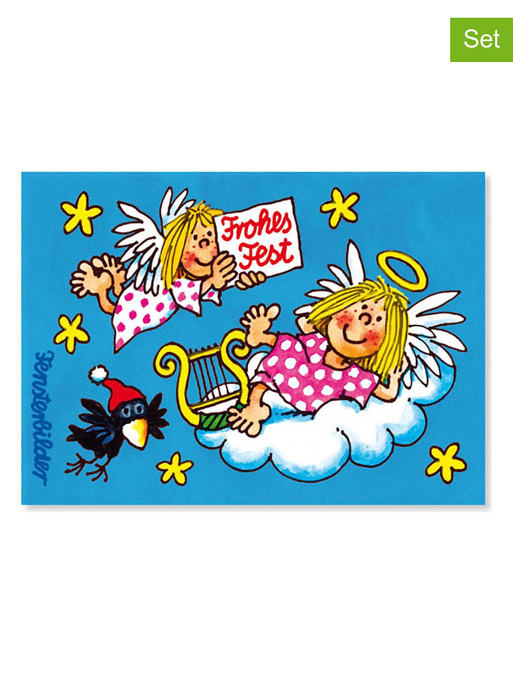 Lutz Mauder 2er-Set: Fensterfolien "Engel relax" - ab 3 Jahren - onesize