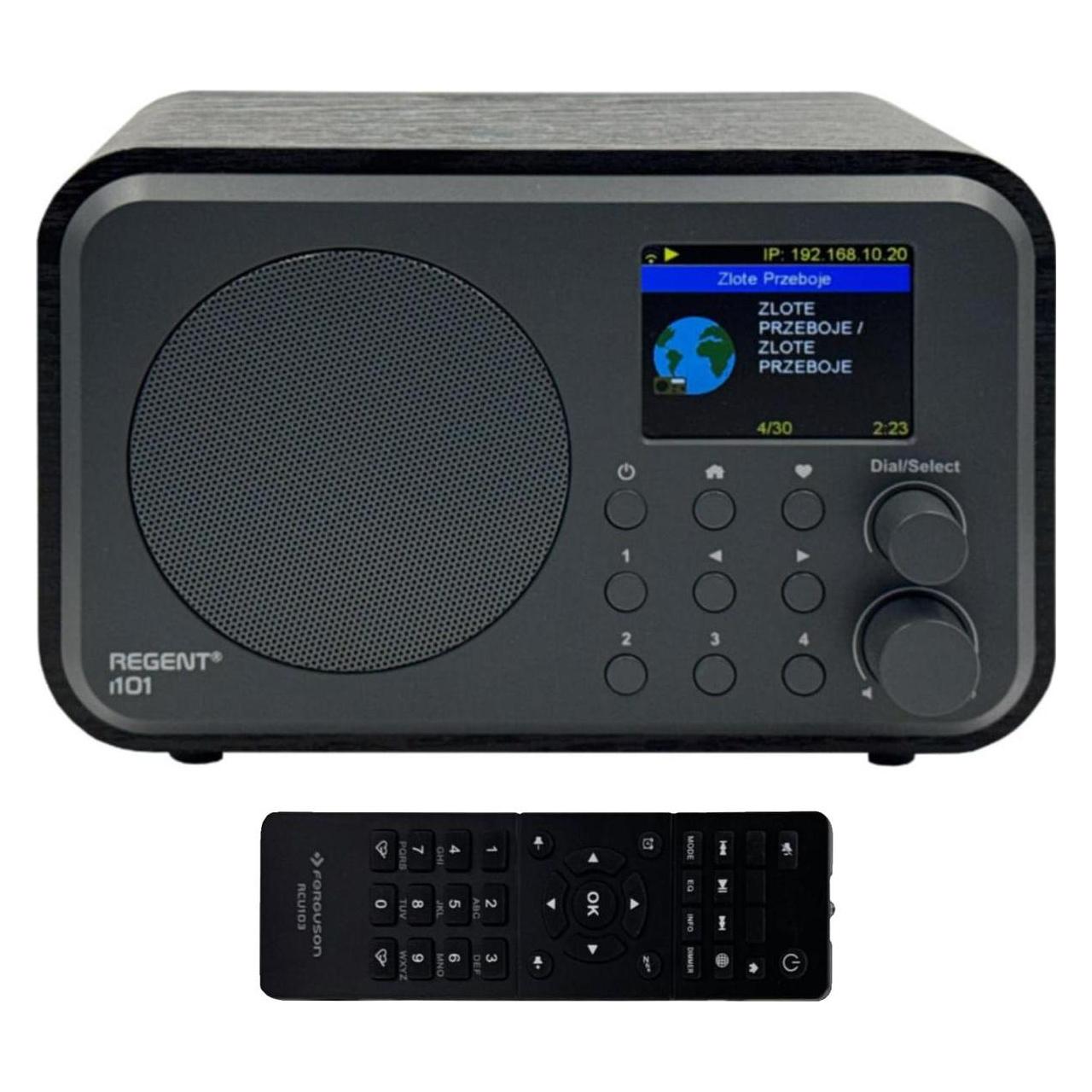 Ferguson Radio Radio internetowe Regent i101 czarne drewno (DAB+, FM, WLAN) (Regent i101 (Czarne))