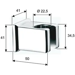 Wandbrausehalter Skyline chrom Evenes