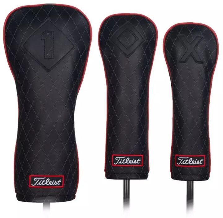 Titleist Jet Black Leather Headcover, Fairway