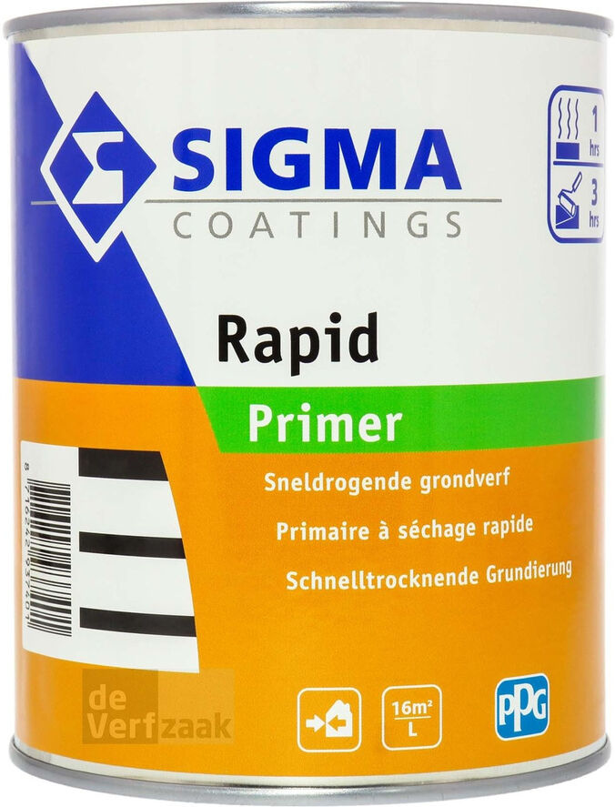 Sigma Rapid Primer - 1 Liter - Wit / Kleur   8716242937401   Verf
