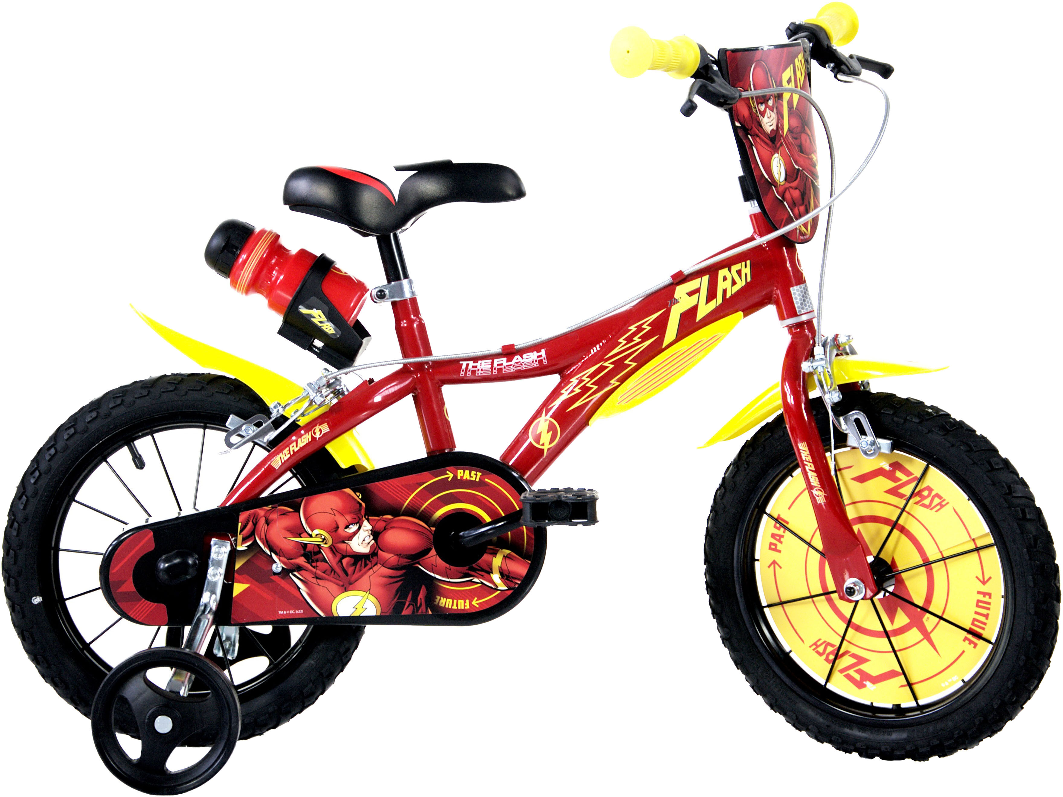 Kinderfahrrad DINO BIKES "Flash 14" Kinderfahrrad 3-6 Jahre" Gr. 25, rot, Fahrräder, Kinder, 14 Zoll (35,56cm) hinten: 14 Zoll (35,56cm), Kinderfahrrad rot 14 Zoll (35,56cm) hinten: 14 Zoll (35,56cm)