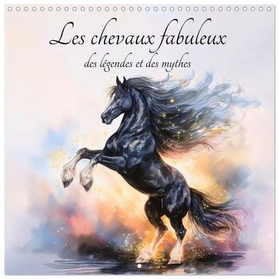 Les chevaux fabuleux des légendes et des mythes (Calendrier mural carré 2027 30x30 cm) Calendrier double avec une page pour vos prises de notes