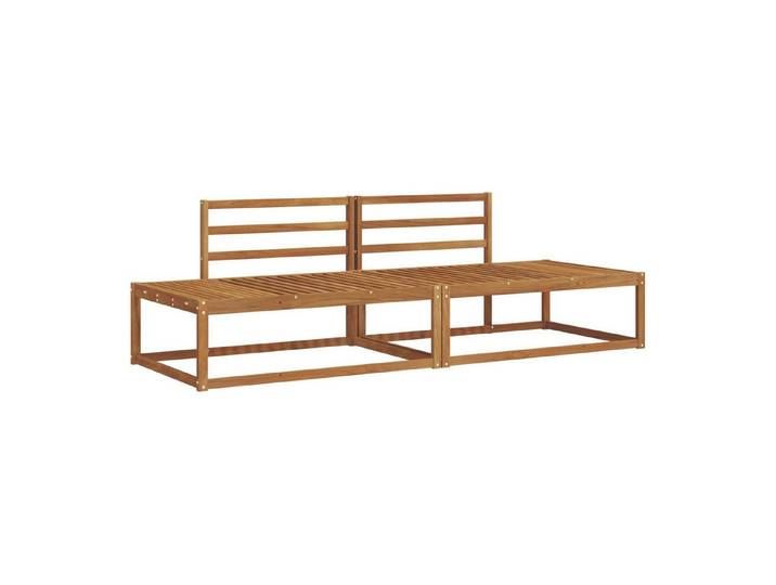 vidaXL Sofaelement Outdoor-Sofagarnitur Massivholz Natur