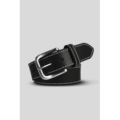 Ledergürtel MEYER "MEYER Gürtel", Herren, Gr. 85, schwarz, Obermaterial: 100% Lammleder LEL., uni, Gürtel Ledergürtel, Größenverstellbar