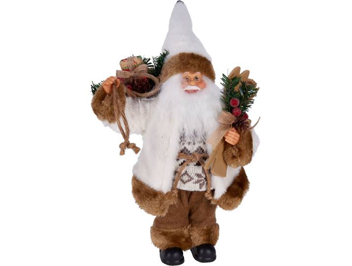 Weihnachtsfigur stehender Weihnachtsmann, 20 x 10 x 30 cm