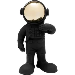 KARE DESIGN Deko-Figur Welcome Astronaut 27 cm Kunststoff Schwarz