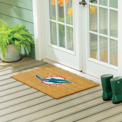 Evergreen Miami Dolphins Full Color Indoor/Outdoor Coir Mat