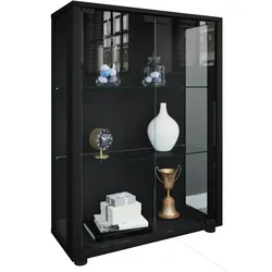 VCM, Vitrine + Buffetschrank, Sammel Stand Vitrine Holz Glas Sintalo (60 x 25 x 80 cm)