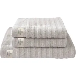 Dyckhoff Bio-Frottierserie Wecycled silber Handtuch 50 x 100 cm, 6 Stück