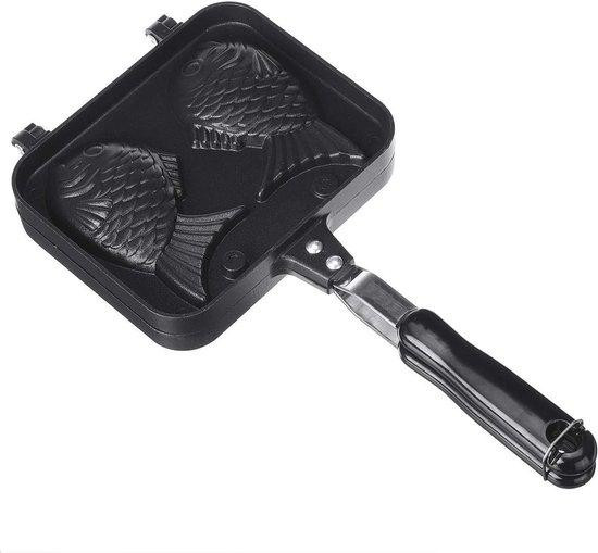 Famanu Dubbel Taiyaki Wafelijzer voor visvormige wafels en desserts