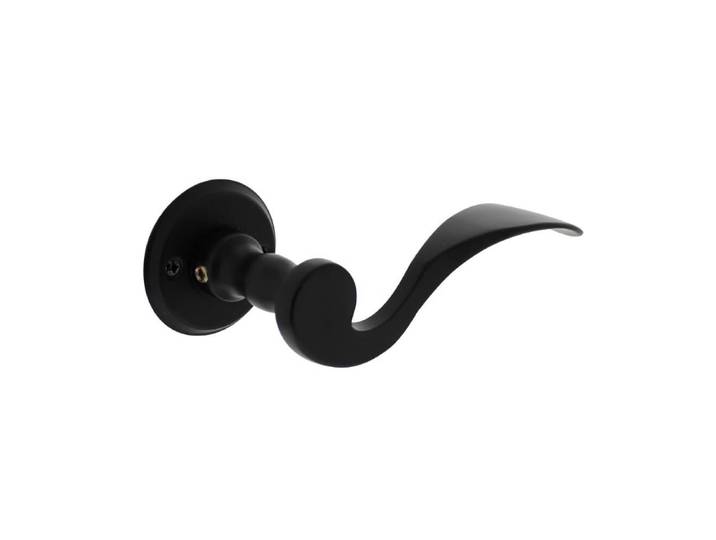 Klassieke deurklink Lepel schroefgat zwart Intersteel - 0023.029202