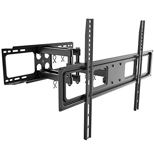 RICOO S5264 Universele TV muurbeugel, draaibaar en kantelbaar, zwart, geschikt voor 37 tot 70 inch LED tv's, VESA 300x300