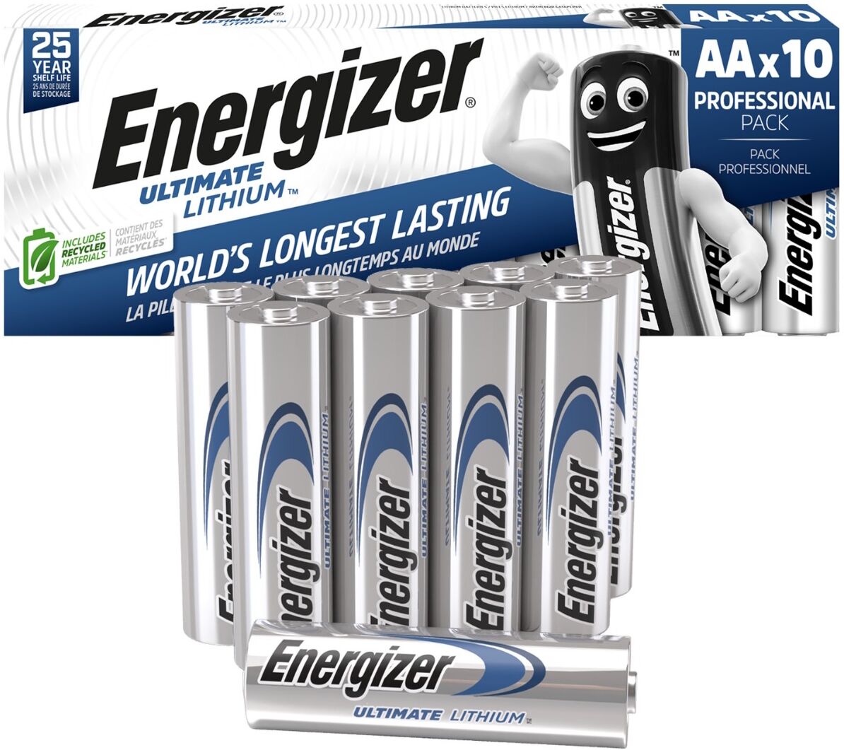 Energizer Blink Camera Batteries AA 1.5V Non-Rechargeable Lithium Metal 10-Pack