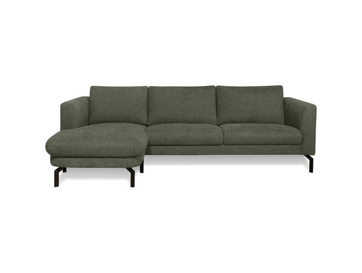 Stilvolles Ecksofa Gomero Stoff dunkelgrün B 254 cm T 150 cm - Ecksofa