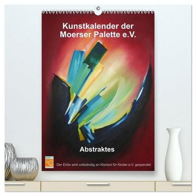Kunstkalender der Moerser Palette e.V. - Abstraktes (hochwertiger Premium Wandkalender 2027 DIN A2 hoch), Kunstdruck in Hochglanz