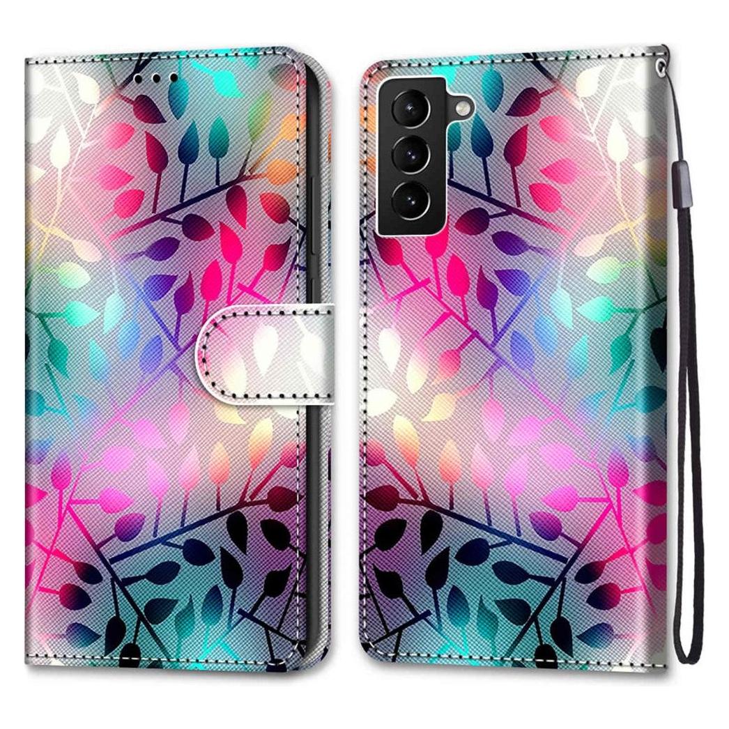 Cover-Discount Galaxy S22+ - Leder Hülle Etui Blätter (Samsung Galaxy S22+) (101241829I)