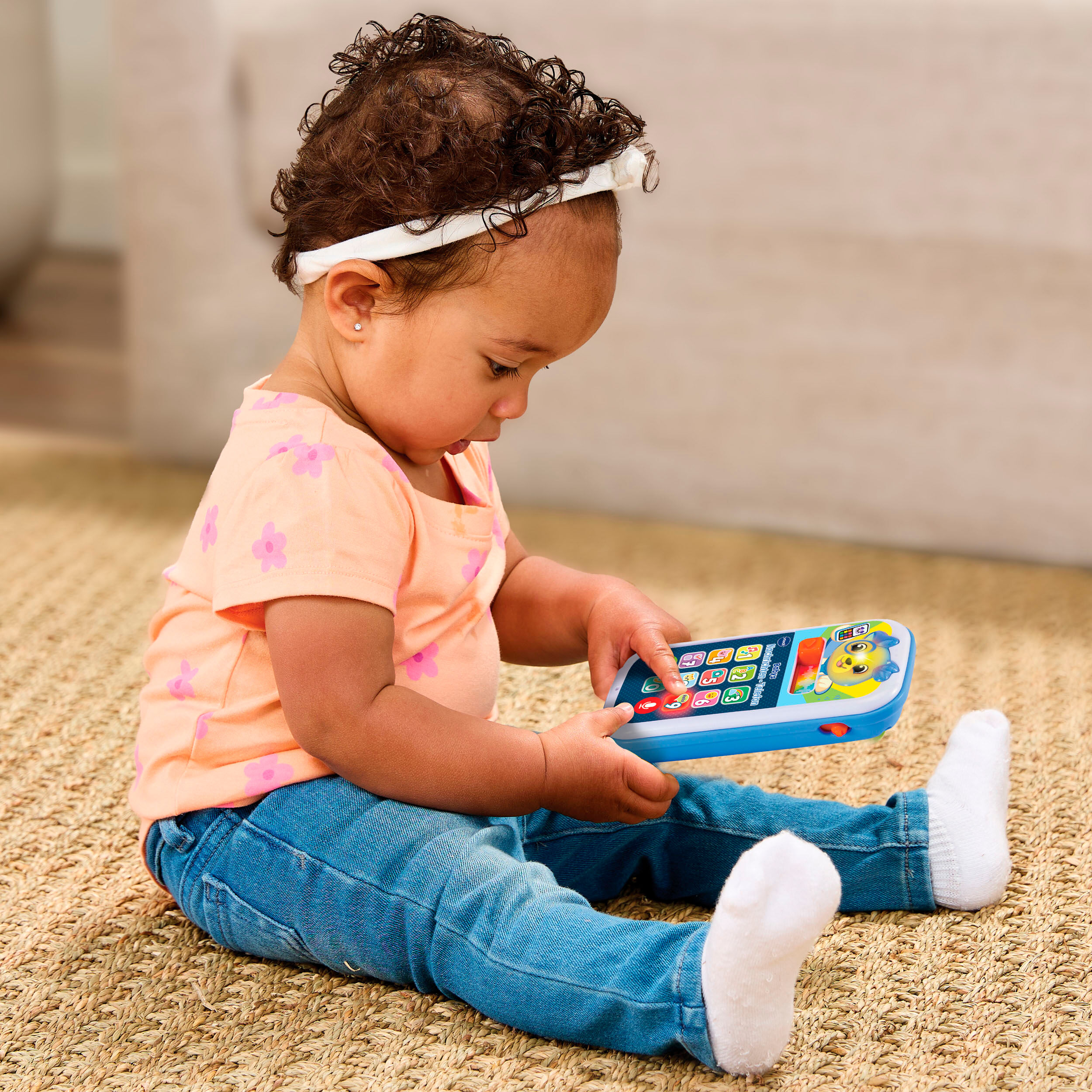 Spiel-Smartphone VTECH "VTech Baby, Babys Nachrichten-Telefon", bunt, Spieltelefone, KinderB:7cm H:3cm T:14cm, Kunststoff, Spiel-Smartphone, B:7cm H:3cm T:14cm