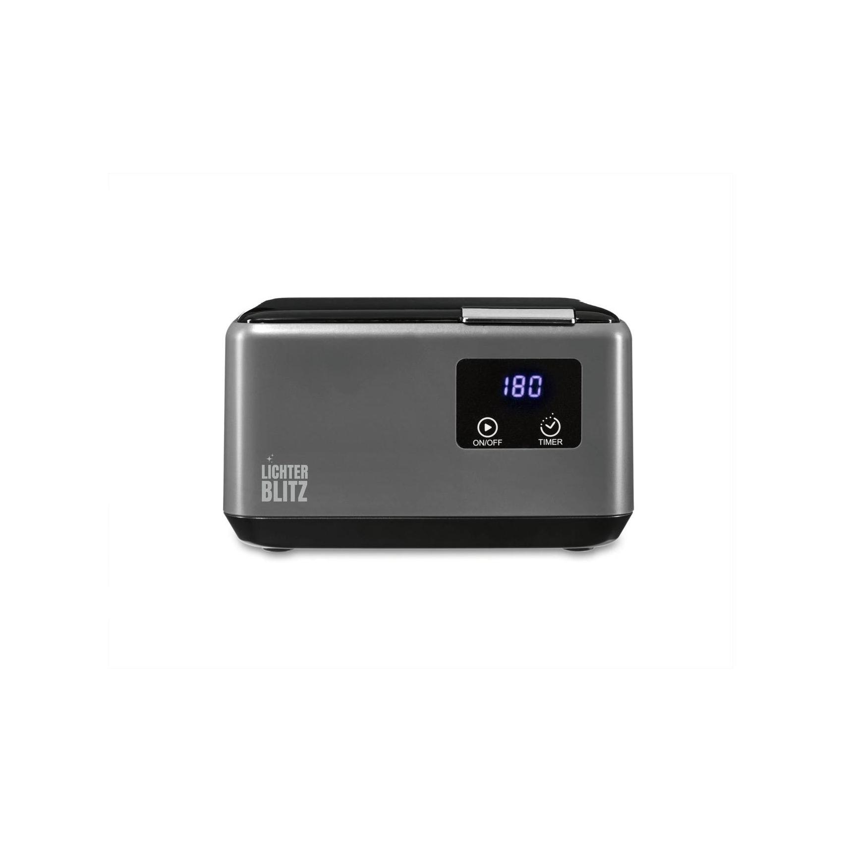 LichterBlitz Lichterblitz Ultraschallreiniger 50 W, Grau/Schwarz (45 kHz, 0.50 l) (19124)