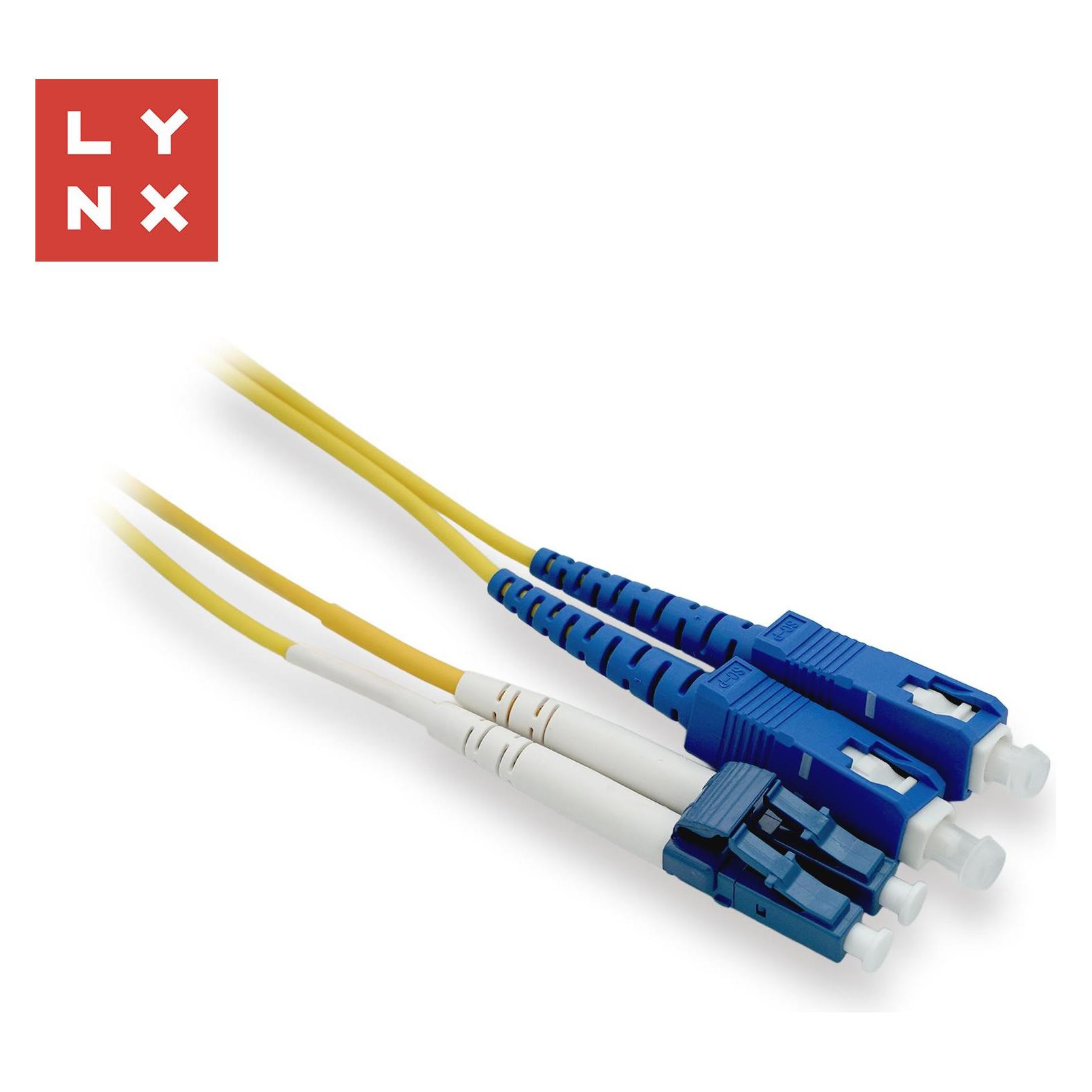 Lynx Cs LYNX duplexní patch kabel SM, OS2, LC/SC, 9/125µm, 15m (15 m) (LX-DPX-LC/SC-OS2-15)