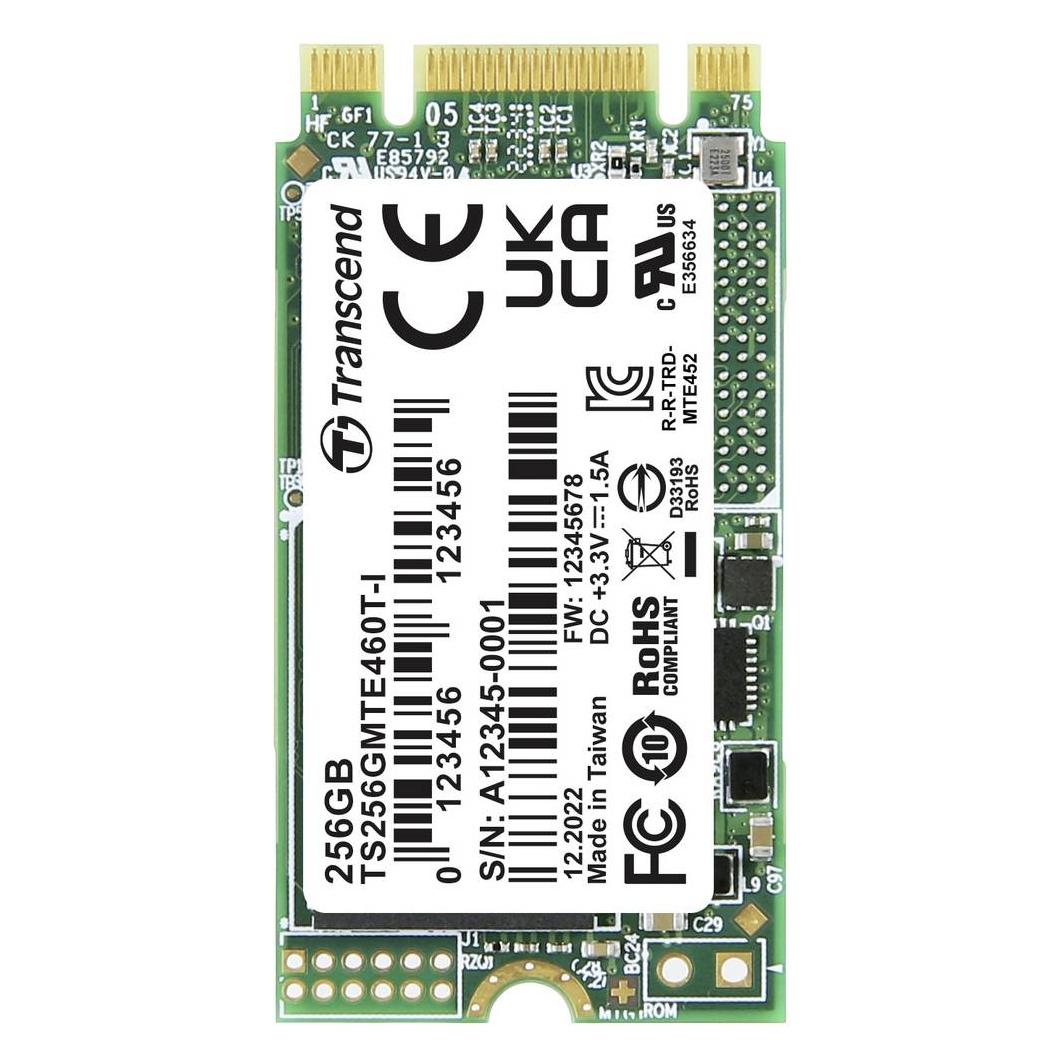 Transcend MTE460T-I 256GB Interne M.2 PCIe NVMe SSD 2242 PCIe NVMe 3.0 x2 Retail TS256GMTE460T-I (256 GB, M.2 2242) (TS256GMTE460T-I)