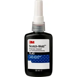 3M Scotch-Weld Anaerober Klebstoff zur Schraubensicherung TL43, Blau, 50 ml