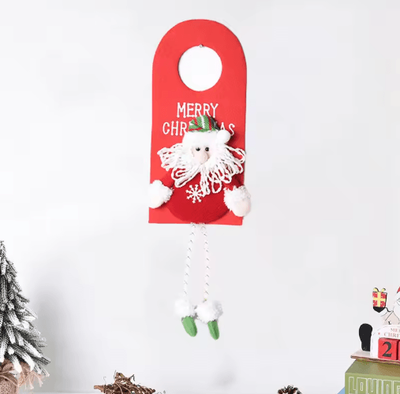 Inspire Picks Festive Character Christmas Tree Ornaments Santa, Elk & Snowman Holiday Hanging Pendant santa Claus