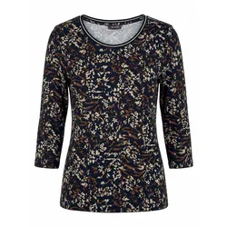 Rundhals-Shirt 3/4-Arm BASLER mehrfarbig, 44