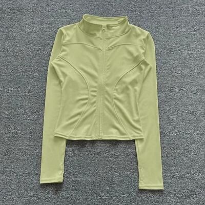 Uplifted Goods Women Sport Jacket Long Sleeve Fitness Shirt cardamom Green xl