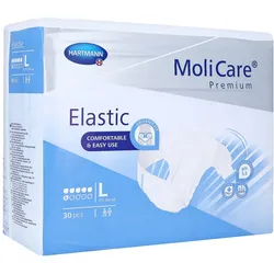 MoliCare Premium Elastic, 6 Tropfen, Gr. L, 115 - 145 cm Hüftumfang 30 St