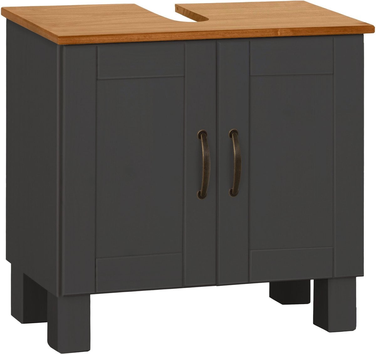 Atlas Wandmeubel 2-Deurs Grijs Houtlook