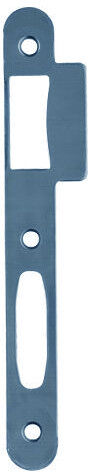 Gâche plate S D451/453/455 bout rond double empennage finition inox VACHETTE 19800000