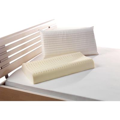 Nackenstützkissen FAN "f.a.n. Medisan Sleep & Care Latex", weiß, B:40cm H:10,5cm L:60cm, Bezug: 100% Polyester, Kopfkissen, hohe Stützwirkung, mit Belüftungskanälen