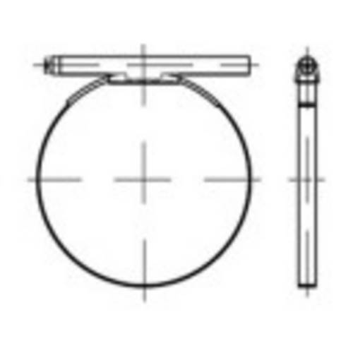TOOLCRAFT 1066970 Schlauchschelle Schlauchschellen Edelstahl 100St.