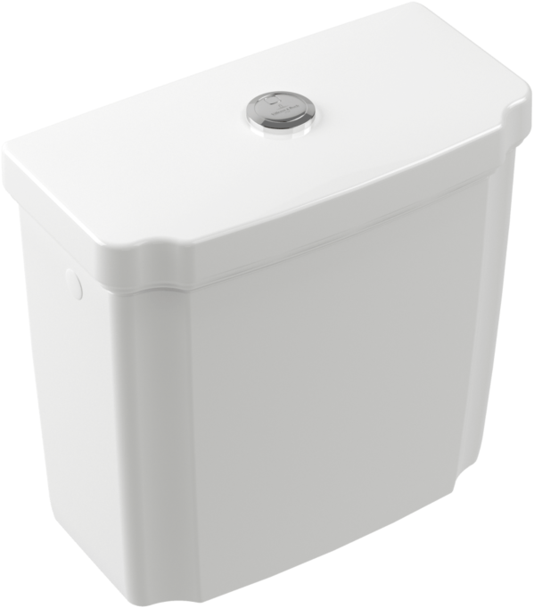 Villeroy und Boch Hommage Spülkasten 772111R1 Innengarnitur verchromt, weiß C-plus, mit Duo-Spartaste