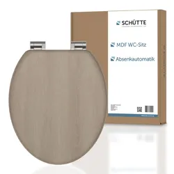 SCHÜTTE MDF WC-Sitz MODERN WOOD, mit Absenkautomatik