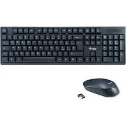 EQUIP Kabelloses Tastatur- und Mausset schwarz, USB, IT