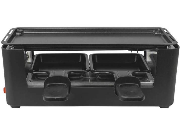 Raclette Berger Lanz 2 Personen , schwarz, Raclettes, Kompakter Raclettegrill für gemütliche Abende, Raclette