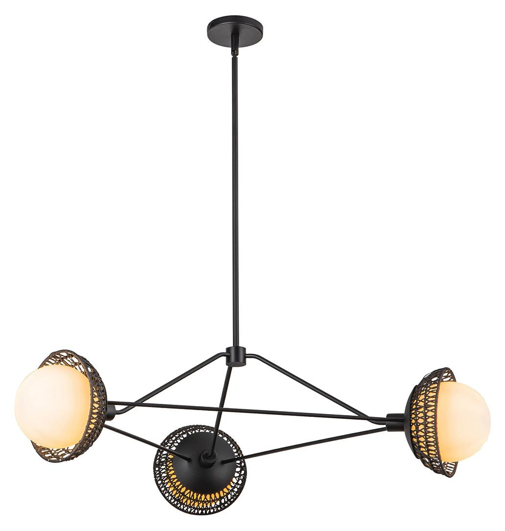 Alora Mood hanglamp met bolvormige opaalglazen armaturen