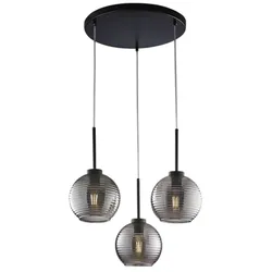 Belight -  Dallas - Kronleuchter elfenbeinfarben, Goldeffekt, Alabasterglas Ø13, Ø81, 8-flammig - BL217-8-AV