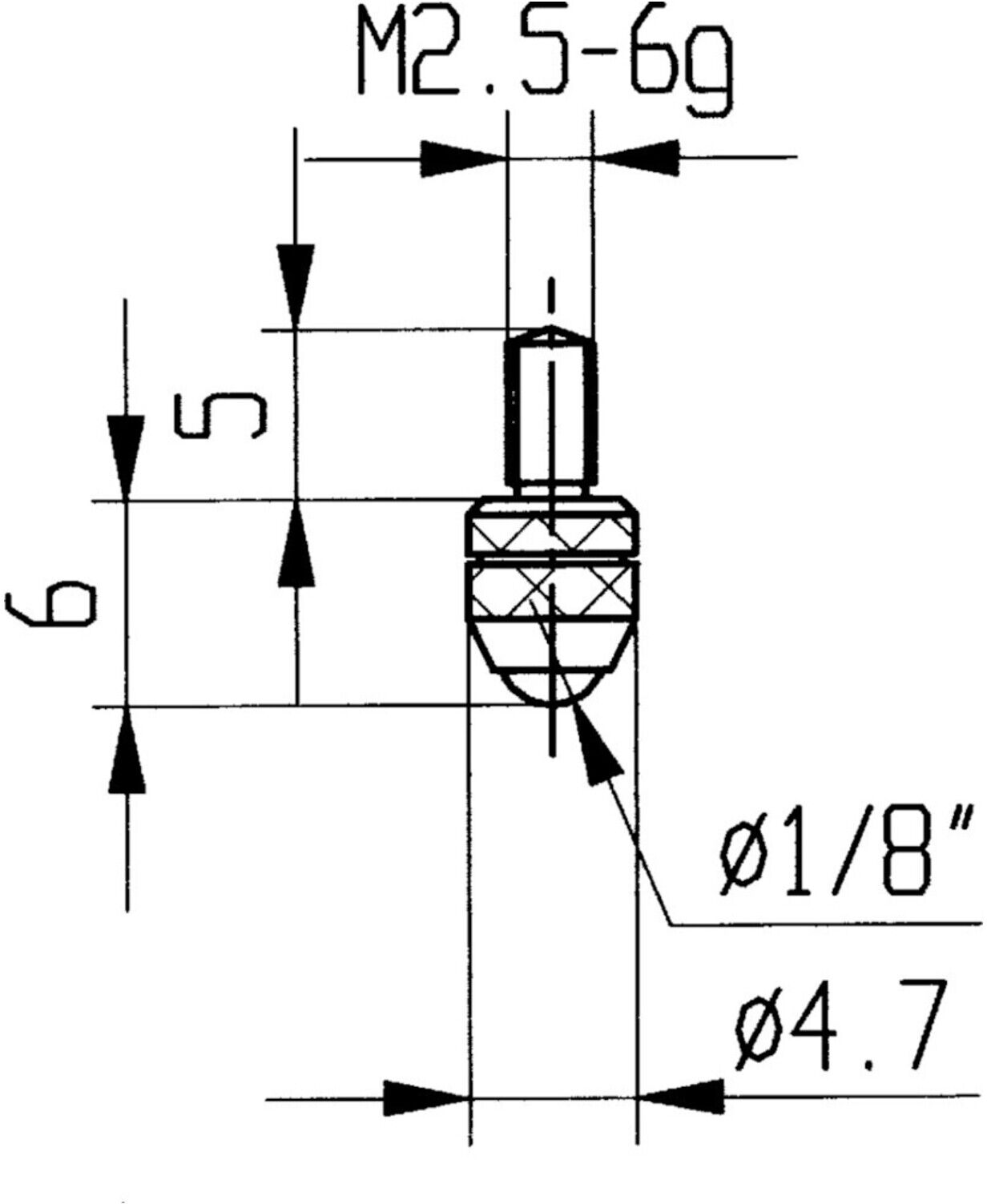 HOLEX Hartmetall-Taster 2 (434910 2)