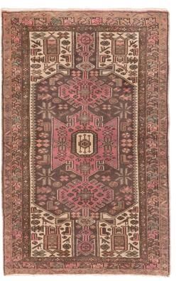 ECARPETGALLERY Hand-knotted Antalya Vintage Brown Wool Rug - 3'3 x 5'2