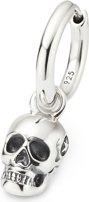 Single-Creole BRUNO BANANI "Schmuck Geschenk Silber 925 Ohrschmuck Ohrring Single", silber (silberfarben, schwarz), Ohrringe, Damen, 2,1mm, Silber 925 (Sterlingsilber), Single-Creole, Einhänger abnehmbar