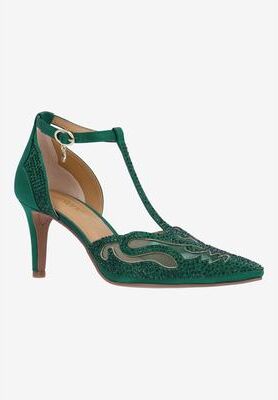 Women's Lisha Pumps by J. Renee in Emerald (Size 8 M)